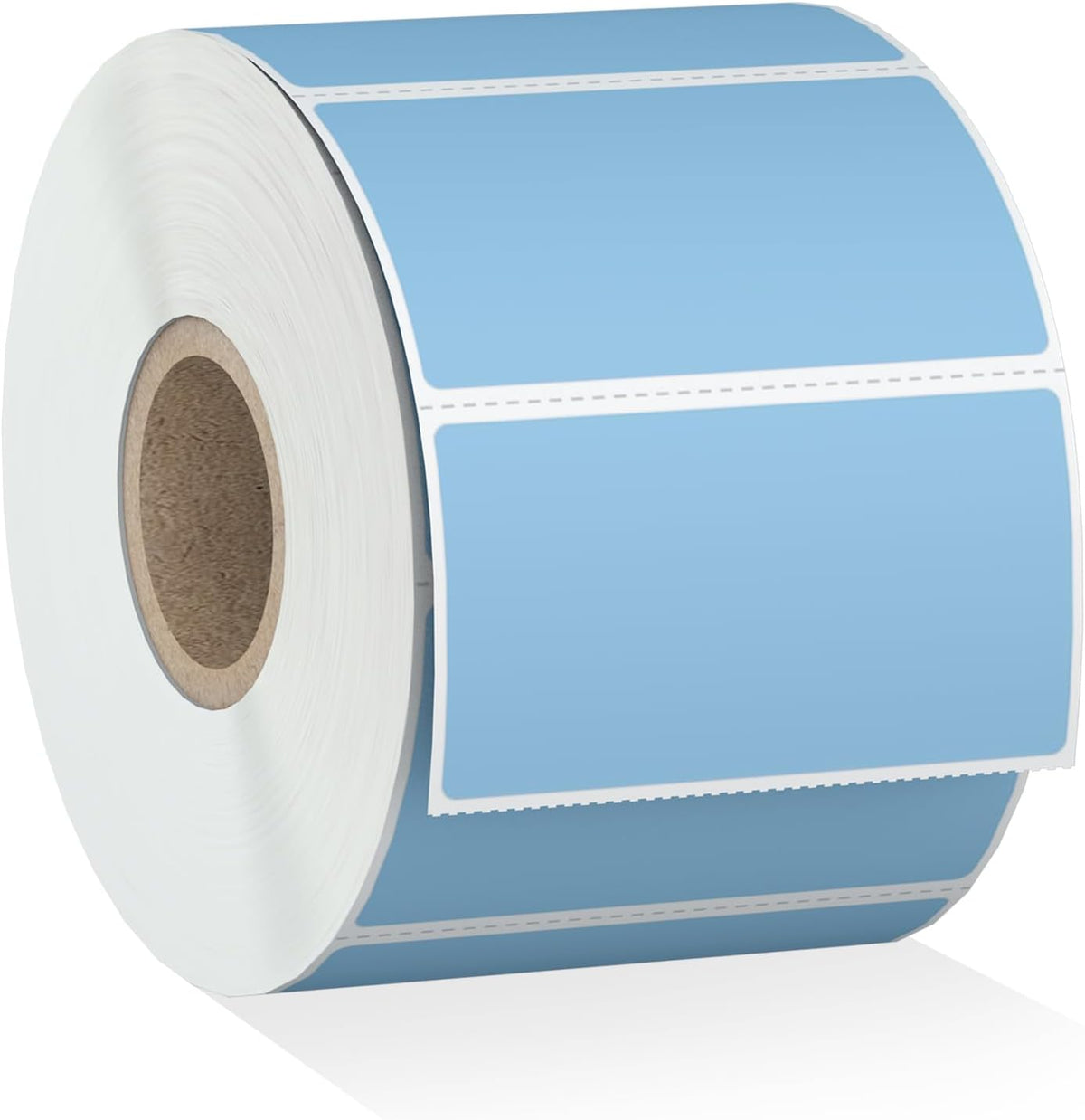 Misofuki 2.25" x 1.25" Blue Direct Thermal Barcode Labels 1000 Pcs for Zebra ZD410 ZD411 LP2824, 2-1/4x1-1/4 1 Roll Waterproof Strong Adhesive Perforated Return Address Labels Used with Rollo MUNBYN by Misofuki