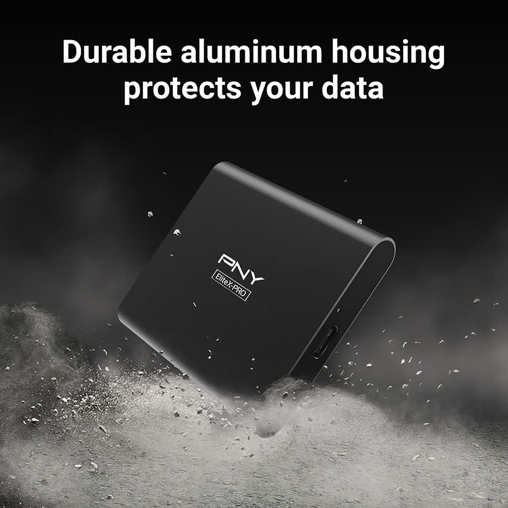 PNY EliteX-PRO 2TB USB 3.2 Gen 2x2 Type-C Portable Solid State Drive (SSD) – (PSD0CS2260-2TB-RB) - Image 6