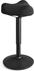 SONGMICS Ergonomic Wobble Stool, Height Adjustable Standing Desk Stool 23.3-33.1 Inches, Swivel Balance Chair with Non-Slip Base, Saddle Seat, for Active Sitting, Office, Home, Ink Black UOSC008B01 by Unknown