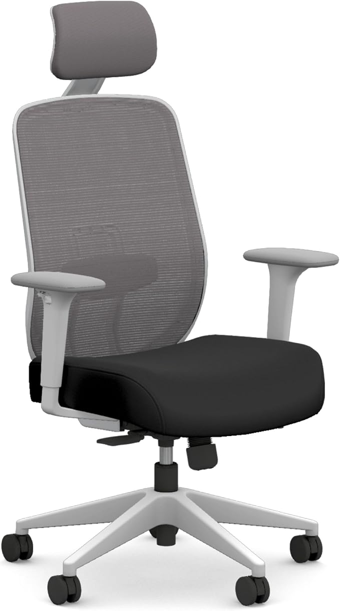 HON Altern Ergonomic Office Chair, Office Desk Computer Chair, Black | Mesh desk chair with lumbar support, headrest, seat slide, adjustable arms, computer chair for home office productivity by HON
