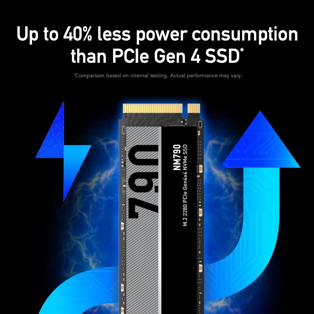 Lexar 1TB NM790 Internal NVMe SSD, 7400/6500 MB/s, M.2 2280, PCIe Gen 4x4 - Image 6