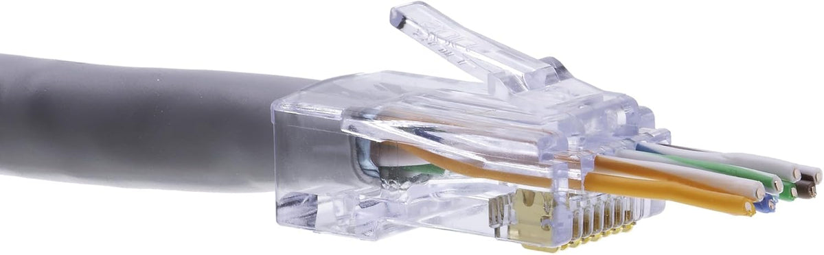 Platinum Tools 202048J ezEX48 Connector for Ethernet Cable Termination, 100 per Jar - Image 6