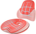 Seat Cushion Lumbar Support Pillow for Office Chair, Car Lower Back Support, Ergonomic Desk Chair Pillow for Butt and Back Support of Memory Foam Seat Pad(Dark Pink) by FLORICH