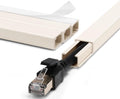 ZhiYo 68" Cord Hider for 1 Cable, Small Beige Wire Covers, 0.6" W x 0.4" H | Fits Up to 1 Thick Extension Cord, Premium Paintable Cable Management Raceway for Wall & Corner, Easy Install by ZhiYo