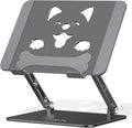 Aoviho Aluminum Laptop Stand for Desk Fit for All 10"-17.3" Laptops, Grey | Height-adjustable Notebook Holder, Ergonomic Computer Riser with Unique Puppy Cooling Vent, for Mac, Dell, Lenovo, HP by Aoviho