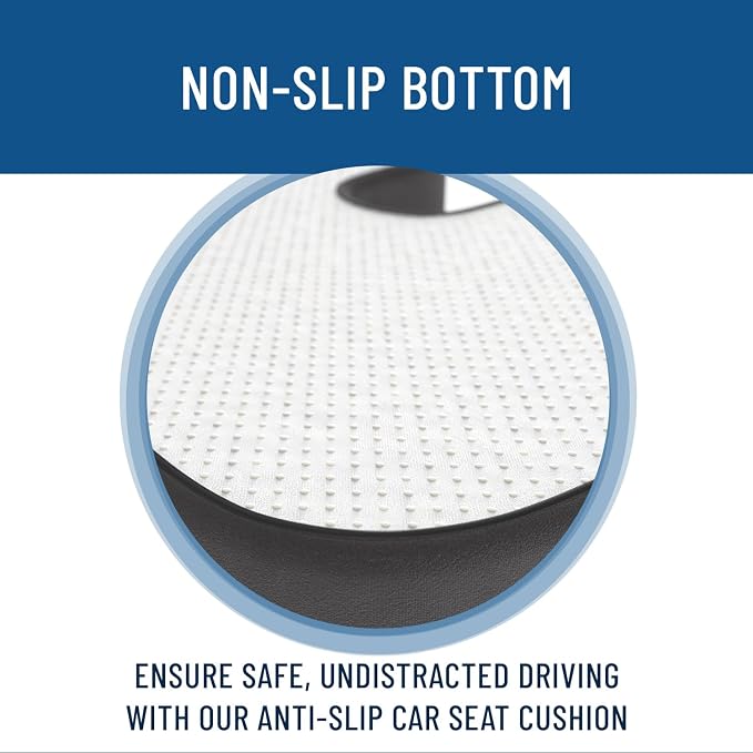 Everlasting Comfort Doctor Recommended Memory Foam Seat Cushion for Office Chairs & Car - Ergonomic Office Desk Accessories - Cushions for Tailbone Pain Relief, Sciatica (Gray, Large) - Image 5