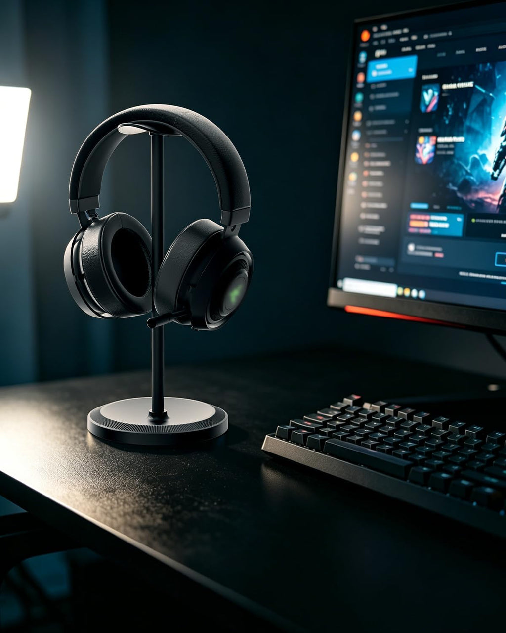 Headphone Stand, Desktop Headset Holder, Black - Image 8