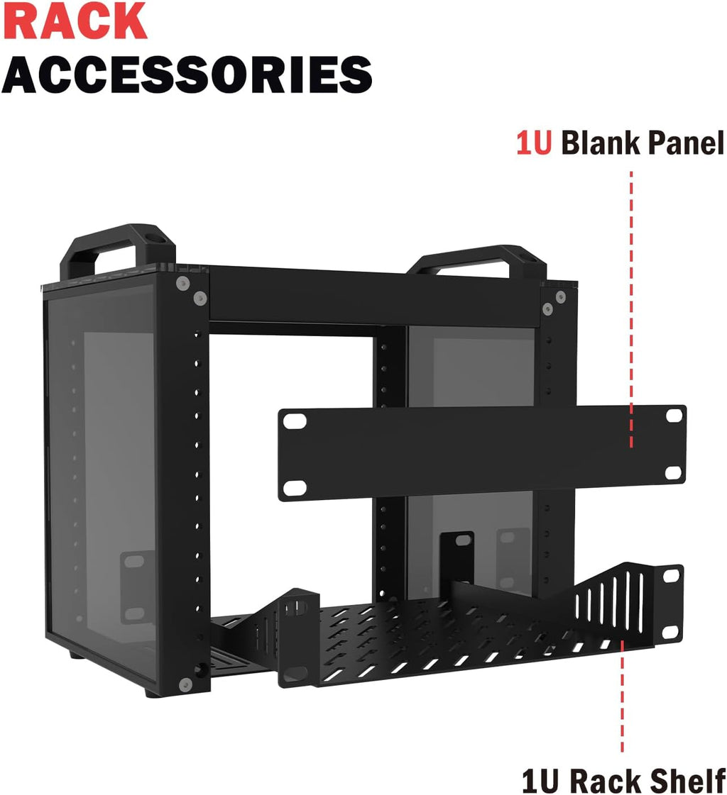 GeeekPi 4U Server Rack, 10 inch Mini Network Rack for Network, Servers, Audio, and Video Equipment, DeskPi RackMate T0 Rackmount, 7.87 inch Depth - Image 5