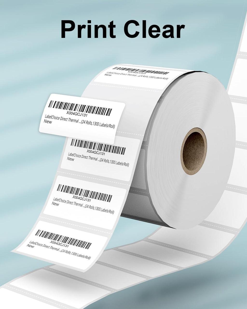 2"x1" 3-Proof Direct Thermal Barcode Labels Rolls for Zebra LP2824 ZD411 ZD410 ZD421 ZD420 GK420D, 24 Rolls 31200 Pcs Waterproof Return Address Label Used with Rollo MUNBYN Desktop Printer - Image 4
