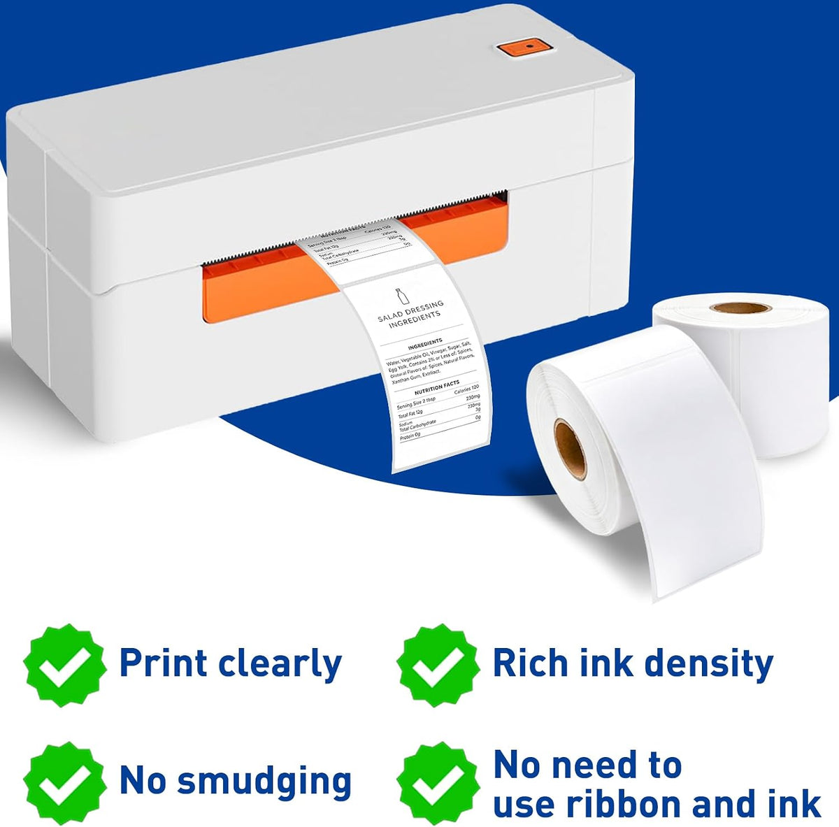 ESSENTIAL 2.25" x 4" Direct Thermal Labels (4200 Labels, 12 Rolls) - Image 4