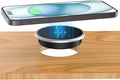 Recessed Magnetic Wireless Charger 15W, Hidden Desk Mount for iPhone 17-12 | Qi Certified Fast Wireless Charging Pad,Flush Mount Design, Under Desk Installation, Space Saving, Office Desk, Nightstand by iVALUX