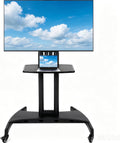 Mobile TV Cart with Wheels, Outdoor TV Stand, Heavy Duty Rolling TV Stand by FAHKNS