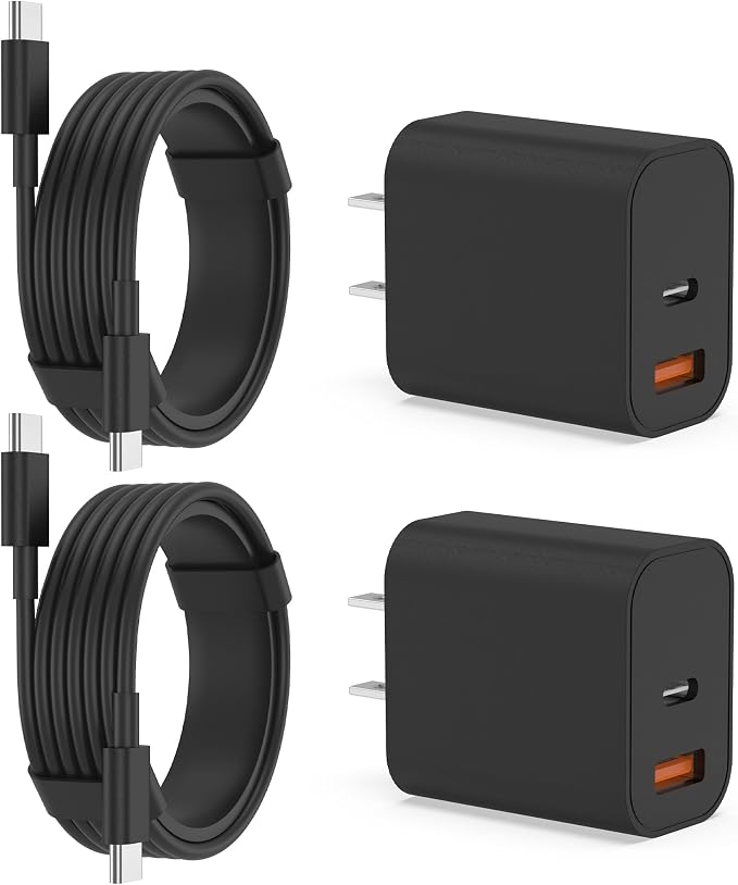 iPhone 17 16 15 Charger Fast Charging,20W USB C Wall Charger Block with 6ft Type C to C Cable Cord for Apple iPhone 17/17 Pro/17 Pro Max/17 Air/16/16 Plus/16 Pro/16 Pro Max/15 Pro Max/iPad Pro Black by NIUBIL