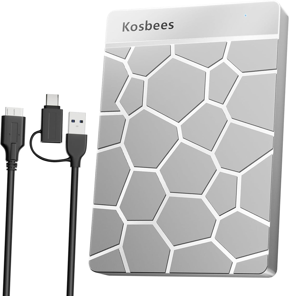 1 TB External Hard Drives,Portable Hard Drive for Windows,Ultra Slim External HDD Store Compatible with PC, MAC,Laptop,PS4, Xbox one, Xbox 360;Plug and Play Ready by Kosbees