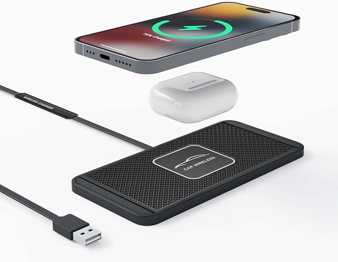 Wireless Car Charger Qi Charging Pad Fast 15W 10W 7.5W Quick Charge Adapter for iPhone 14 13 12 Mini 11 Pro Max 8 Plus X XR Xs Airpods LG Samsung Note Galaxy Buds S9 S10 S20 S21 S22 S23 Android Phones - Image 9