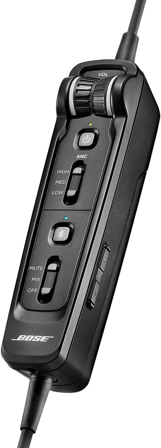 Bose A30 Bluetooth Aviation Headset - Lightweight Comfortable Design, Adjustable ANR and Noise Cancelling Microphone, [XLR (5 pin)] – Black - Image 4