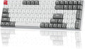 RK ROYAL KLUDGE RK100 Wireless Mechanical Keyboard RGB Backlit Bluetooth5.1/2.4G/Wired 96% Full Size 100-Key Hot Swappable Gaming Keyboard Red Switch Classic by RKROYALKLUDGE