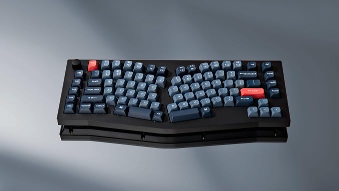 Keychron V10 Max Ergonomic Wireless Mechanical Keyboard, QMK/VIA Custom RGB Gaming Keyboard, 75% 88 Hot Swappable Keys 3 Modes Bluetooth 2.4Ghz USB-C with OSA PBT Keycaps & Knob for MacOS & Windows - Image 2