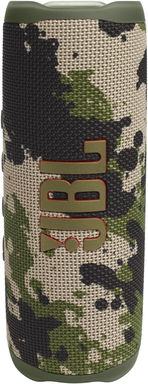 JBL Flip 6 - Portable Waterproof Speaker - Camo | Louder, more powerful sound, IP67 waterproof and dustproof, 12 Hours of Playtime, Bold design by JBL
