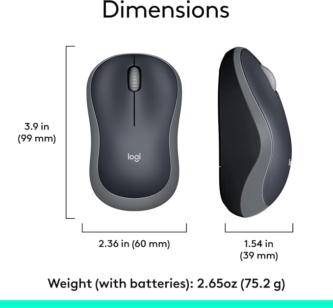 Logitech MK270 Wireless Keyboard and Mouse Combo for Windows, 2.4 GHz Wireless, Compact Mouse, 8 Multimedia and Shortcut Keys, 2-Year Battery Life, for PC, Laptop - Black (Pack of 4) - Image 9