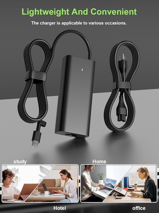 65W USB C Charger Compatible with Dell Pro 13 14 16 Xps 12 13 9315 7390 inspiron-7306 5620 5310 Chromebook 3100 3110 Latitude 5410 5330 5420 5440 5450 7410 7400 Laptop - Image 8