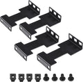 4 Pcs Server Rack Depth Extender, 1U Recessed Rack Extender Deep Mount Adapter Kit for Network Rack by Aiwaiufu