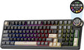 RK ROYAL KLUDGE N99 Wireless Mechanical Keyboard with Screen & Knob, BT/2.4G/USB-C, 96% Hot Swappable Custom Keyboard, Pre-lubed Linear Switches, Gasket Mount, RGB Gaming Keyboards by RKROYALKLUDGE