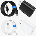USB C Android Charger Fast Charging Cord, Super Fast Phone Chargers 6.6FT C to C Type Cable with 25W USBC Wall Block for Samsung Galaxy S26 S25 S24 Ultra Plus/S23/S22/S21/S20/Note 20/10, White+Black by Ubearkk