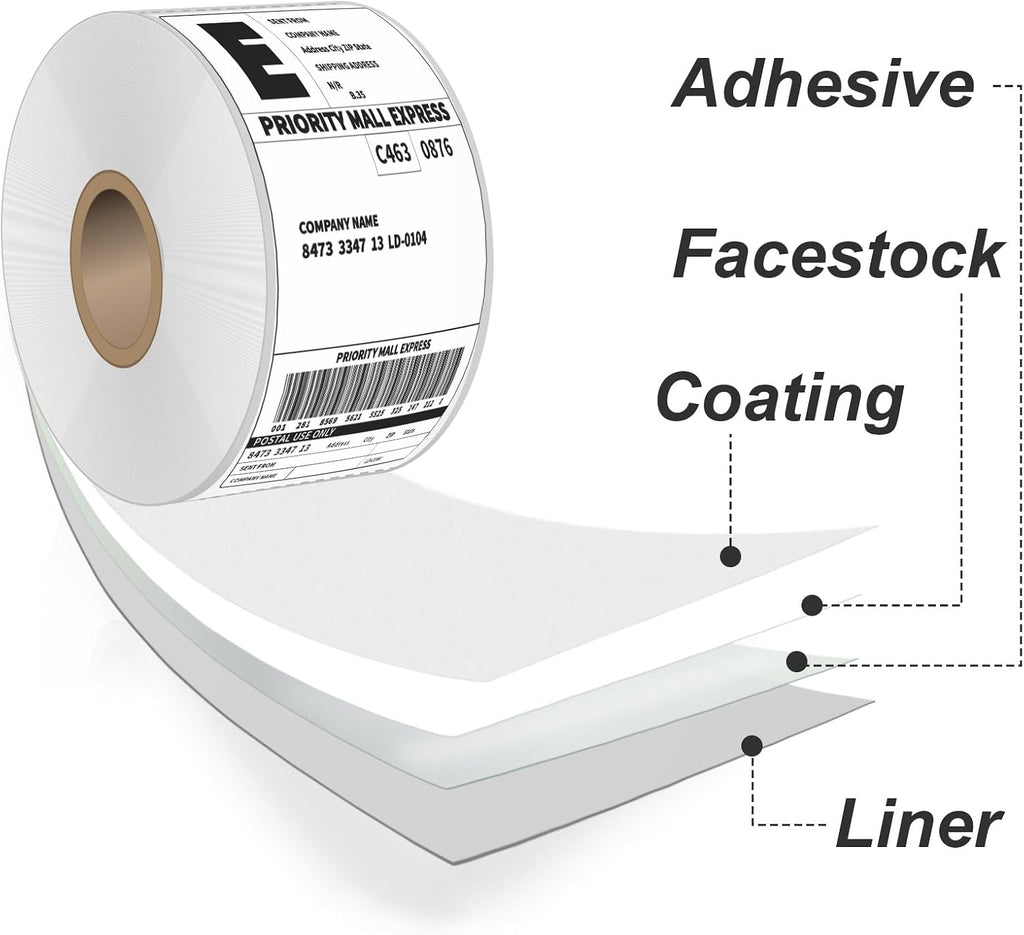 HUOJI 500 4x6 Direct Thermal Shipping Labels Roll, Commercial Grade - Image 8