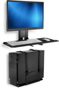 Mount-It! Monitor and Keyboard Wall Mount with CPU Holder, 13-32in Screens by Mount-It!