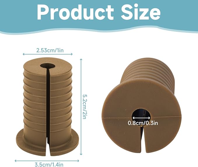 Starlink Cable Routing Kit,Starlink Cable Installation Kit,Starlink Mounting Accessories,2* Grommets, 1" Spade Drill Bit, 5/16" Drill Bit, 15 Wall Clamps,13" Cable Sleeve (Brown) - Image 3