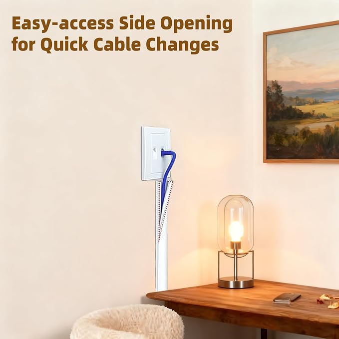 39”Cord Hider for Wall Mounted TV,Adhesive One-Cord Cable Hider for Wall,Cord Covers Raceway Kit for Wires Hider Along Wall,Flexible Silicone Cable Concealer for Home Office,W 0.54”× H 0.39” - Image 2