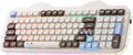 YUNZII C98 Cute Cake Wireless Mechanical Keyboard (Choco, Milk Switch) | 99 Keys with Number Pad, Hot Swap, PBT MOA Keycaps, BT5.0/2.4G/USB-C, Gasket Mount, Custom RGB Backlit for Win/Mac by YUNZIIMECHANICALKEYBOARD
