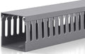 2" H x 2" W Cable Raceway, 66in Under Desk Wire Management Channel, Grey | Slotted Wire Duct, 4Pack, 16.5in Each, Heavy-Duty PVC Cable Management for Server Racks, Network Cables & Electrical Cabinets by ZhiYo