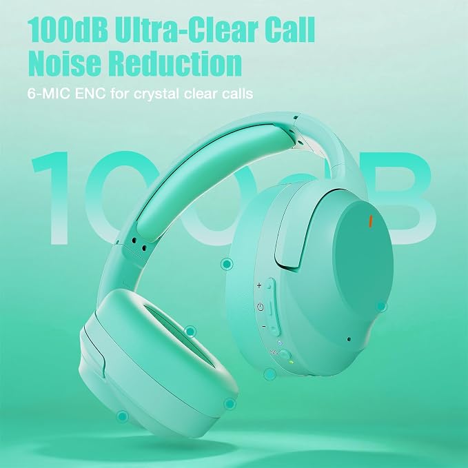 Upgraded Pro‑level Hybrid Active Noise Cancelling Headphones, HD Sound & Big Bass, 2X Softer Comfort, Long ANC Playtime, Wireless Over-Ear Bluetooth Headphones Perfect for Home Office/Travel/Pair - Image 5