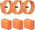 iPhone Charger Fast Charging 10FT iPhones 17 16 15 Charger 3 Pack | Type C Chargers USB C Charger Compatible with iPhone Air 17/17 Plus/17 Pro/17 Pro Max/16/16 Plus/16 Pro/16 Pro Max/15（Orange) by STAKCYE
