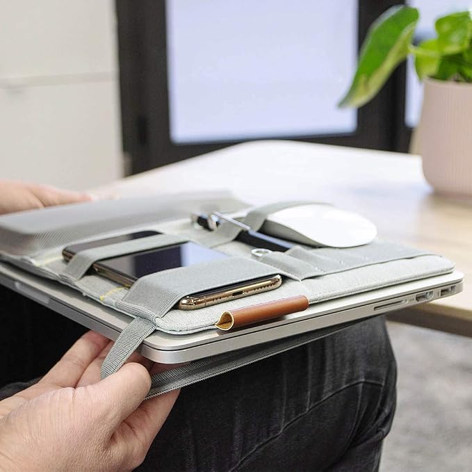 FOLD Portable TECH Organizer attachable to your Devices | Desk Sleeve | Gadget case | Working from Home Essentials | Laptop accessories | Backpack Insert | Portfolio | - Image 3