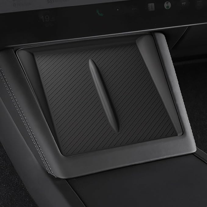Model 3 Centre Control Wireless Charging Mat，Center Console Wireless Charger Pad Compatible with Tesla Highland Model 3 2024 2025 by KKTR-CAR
