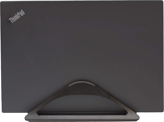HumanCentric Vertical Laptop Stand for Desks Adjustable Matte Black MacBook | Upright Adjustable Holder to Dock Apple MacBook Stand, and Other Laptops to Organize Work & Home Office, Automatic Grip - Image 9