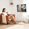 White Rolling TV Stand for 32 to 43 55 65 75 Inch TVs by Vermars