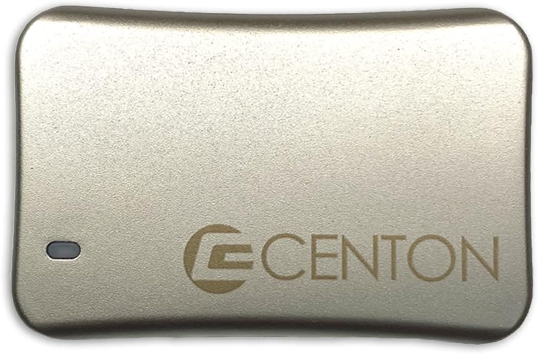 Centon External SSD (Silver Metallic), USB-C 3.2 Gen 2, 2TB by Centon