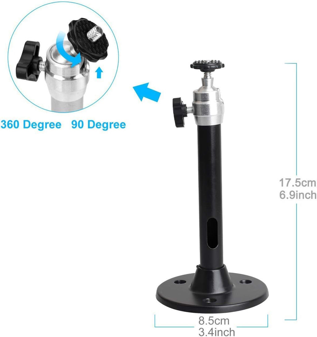 Mini Ceiling Wall Projector Mount Stand 175mm, Black - Image 4