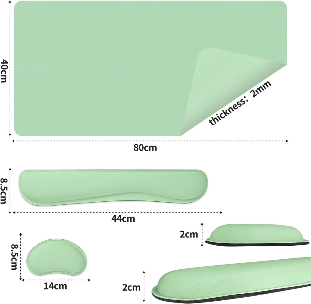 Mouse Pad and Keyboard Wrist Rest, 3-in-1 Keyboard and Mouse Pad - Image 3