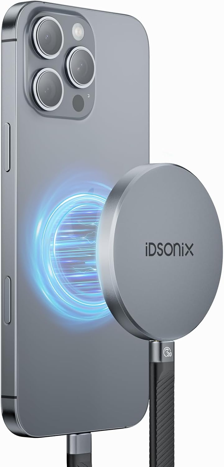 iDsonix 2TB External SSD, Magnetic Portable SSD Up to 2000MB/s - USB-C, USB 3.2 Gen 2x2 External Solid State Drive Compatible with Tablet, Laptop, Camera, Smartphone - iQ20 by iDsonix