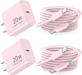 iPhone 17 16 15 Charger Fast Charging 10FT, 20W USB C Charger Block & Cable | 2Pack [Apple MFi Certified] 20W Type C Charger & 10FT Long Type C Charging Cord for iPhone 17/17 Pro/17 Pro Max/16 15 Pro Max by MatsushoUSBCCharger