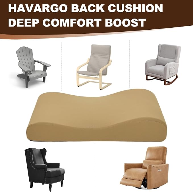 2-in-1 Neck Pillow Lumbar Support Pillow for Recliner Couch & Nursery Glider Chairs- High-Resilient Foam Cushion Ergonomic Back Support for Comfort in Rocking, Feeding, Nursing Brown S - Image 7