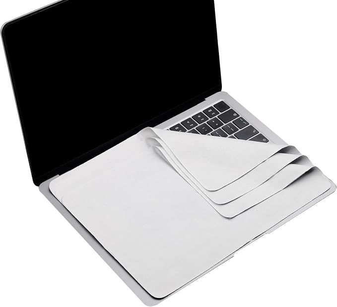 3 Pack Microfiber Liner Cleaning Cloth 13" with Screen Keyboard Imprint Protection, Laptop Keyboard Protector Compatible with MacBook Neo13/Pro13 /Air 13" and MacBook Pro 14“ by MUBUY
