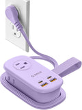 ORICO 65W GaN Travel Power Strip with Flat Plug and 4FT Extension Cord | 7-in-1 Charging Ports (3 AC Outlets/2 USB-A/2 USB-C), Fast Charger for MacBook Pro/Air, iPad Pro, iPhone 17/16/15- AP3 by ORICO