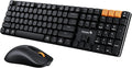ProtoArc KM310 Wireless Mechanical Keyboard and Mouse, No Backlight | Aluminum quiet mechanical keyboard connects 3 devices via Bluetooth/2.4G, lightweight mouse, rechargeable, for Windows/Mac by ProtoArc