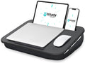 Istudyniture Lap Desk | Portable Laptop Desk & Stand – Fits Up to 15.6 inch – Washable Cushion, Built-in Phone Holder – for Bed, Couch, Sofa, Floor – Writing, Reading, Home Office – Small, Black by Istudyniture